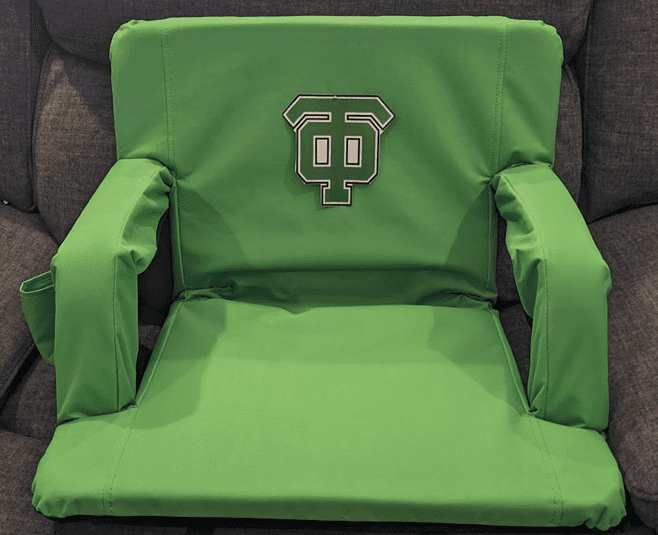 TOHS Folding Green Stadium Chair
